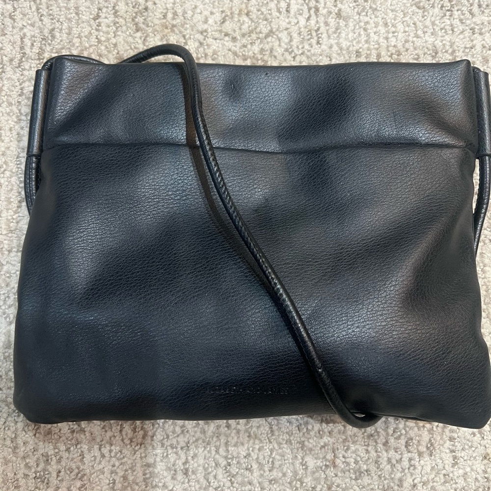 Black Leather Crossbody Bag
